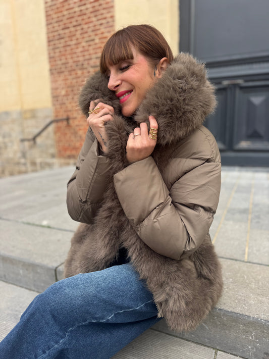 Doudoune Paloma Kaki (fourrure amovible)