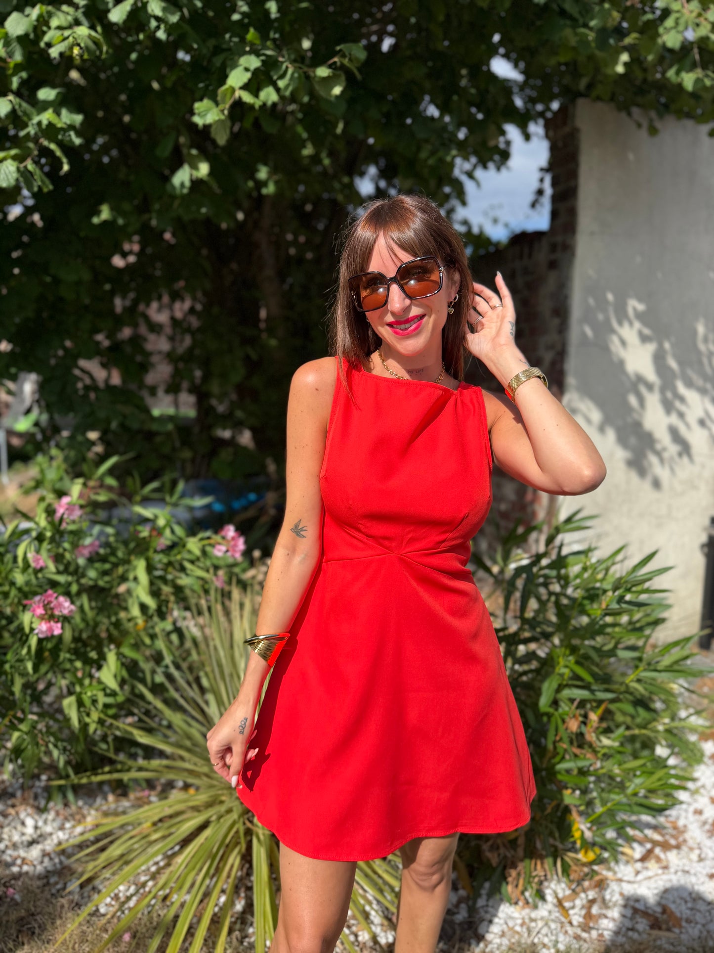 Robe Babydoll Rouge/orangé