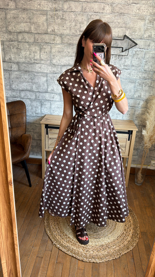 Robe Coton Pois Choco