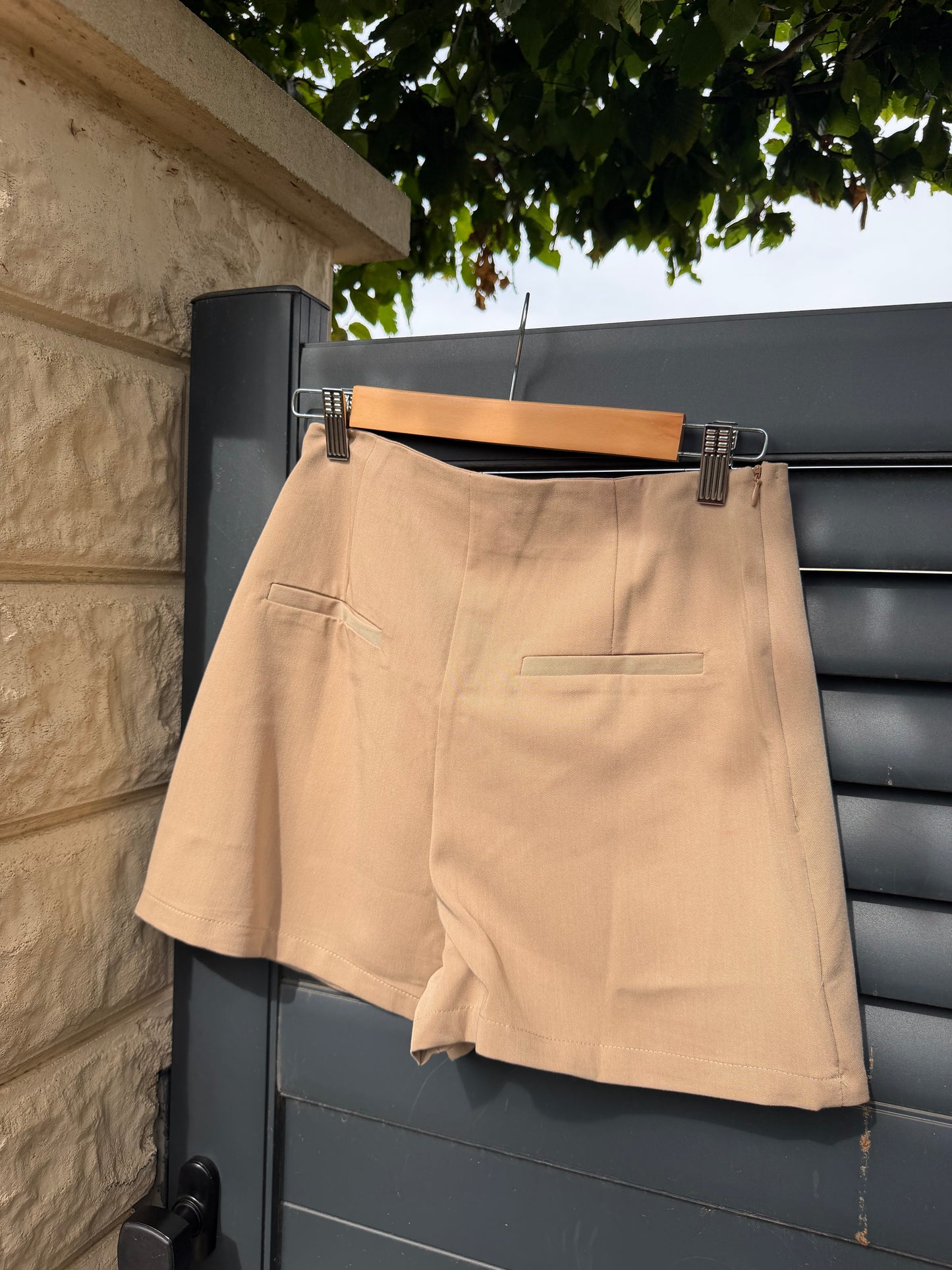 Jupe-Short Unie Sable
