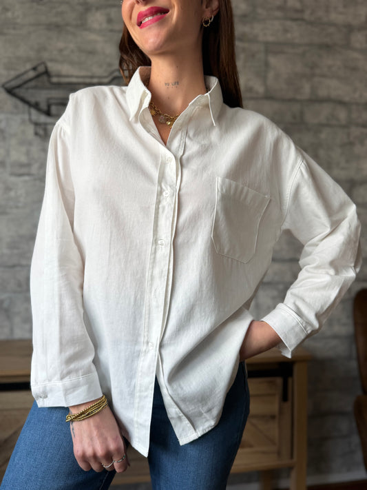 Chemise Poche Blanche