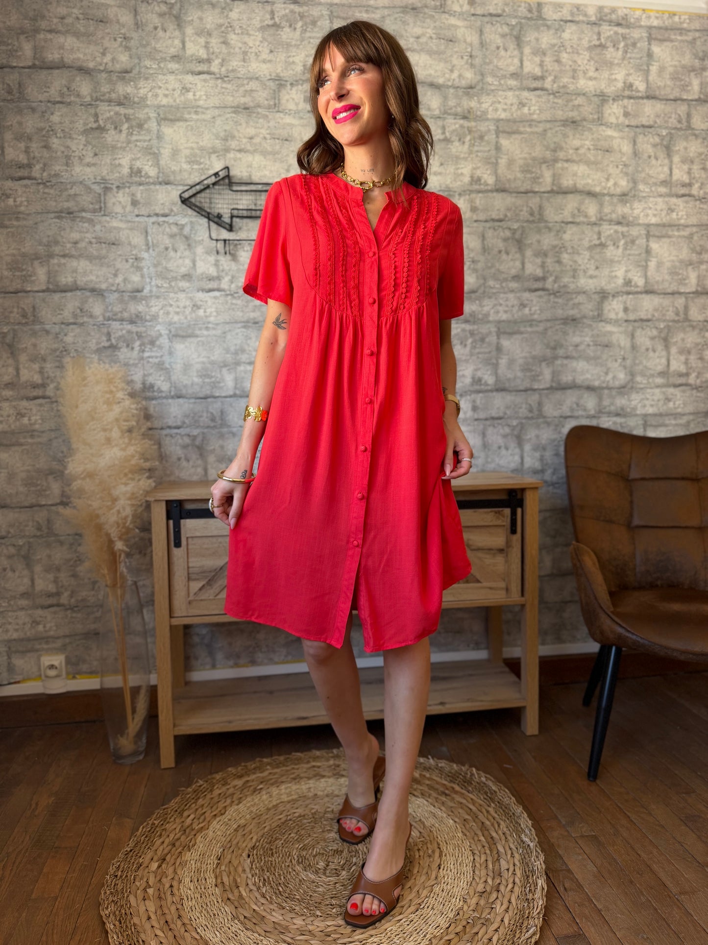 Robe Ample Rouille