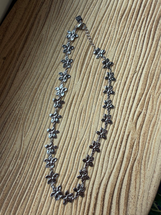 Collier Fleurs argent