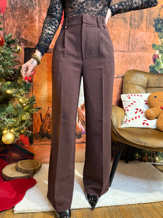 Pantalon Pince Marron