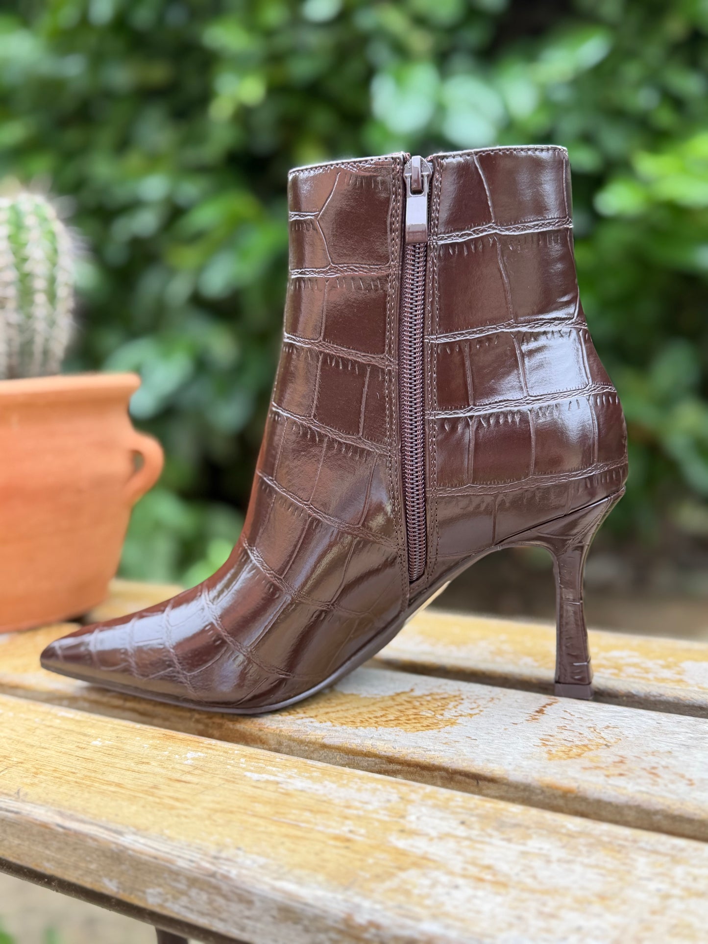 Boots Croco Chocolat