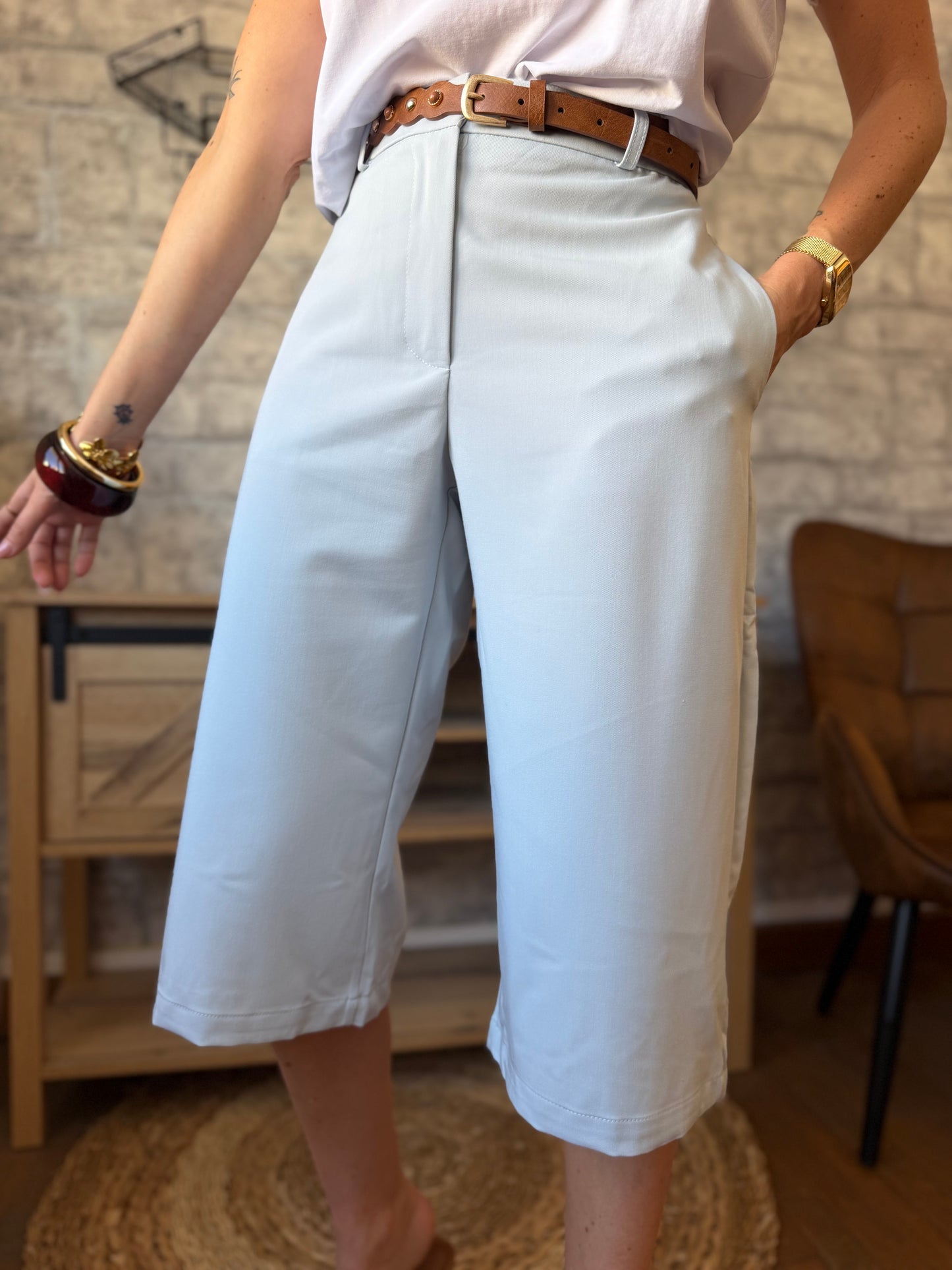 Bermuda Tailleur Arnold Bleu