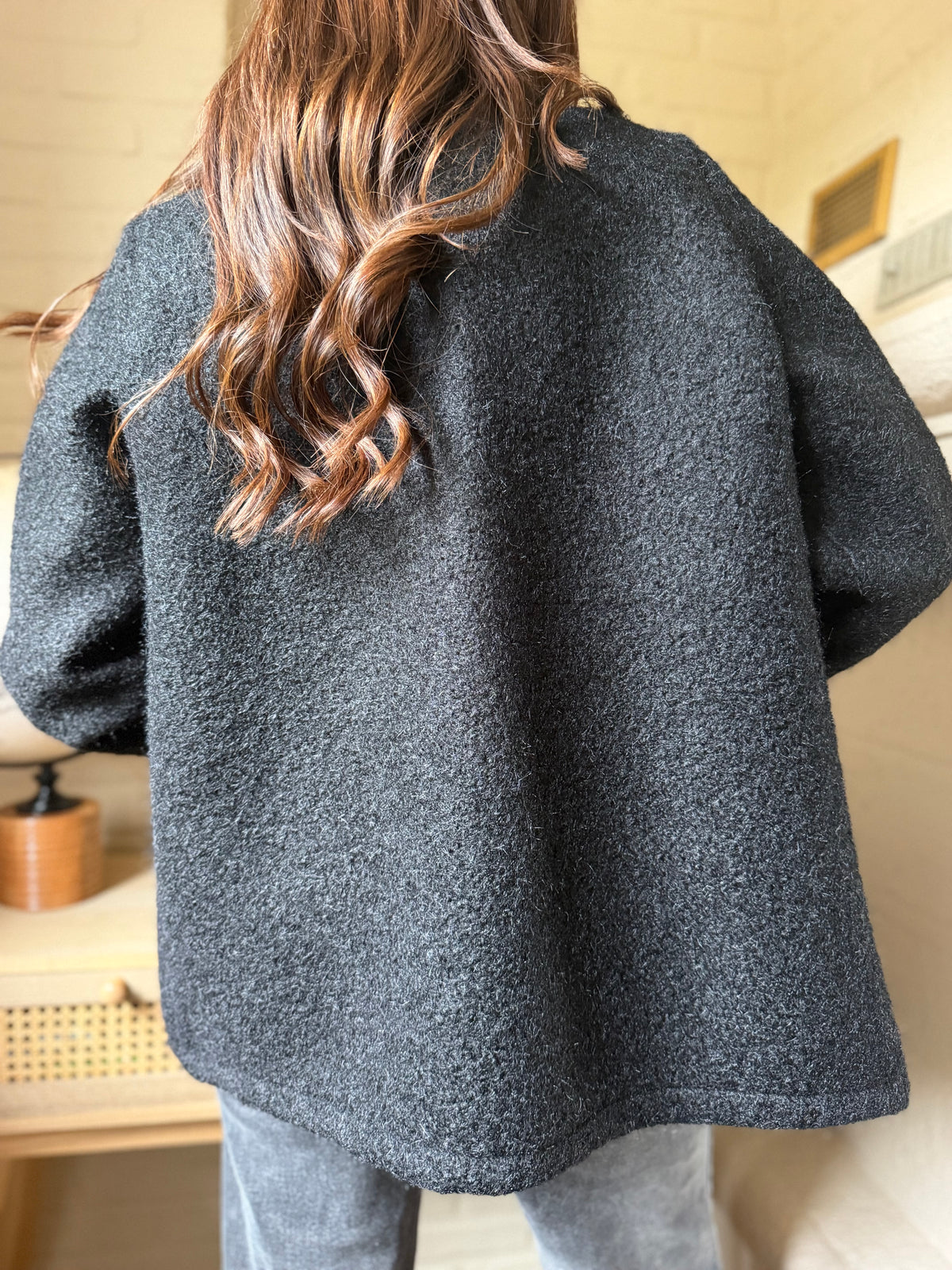 Manteau Bouclette Noir