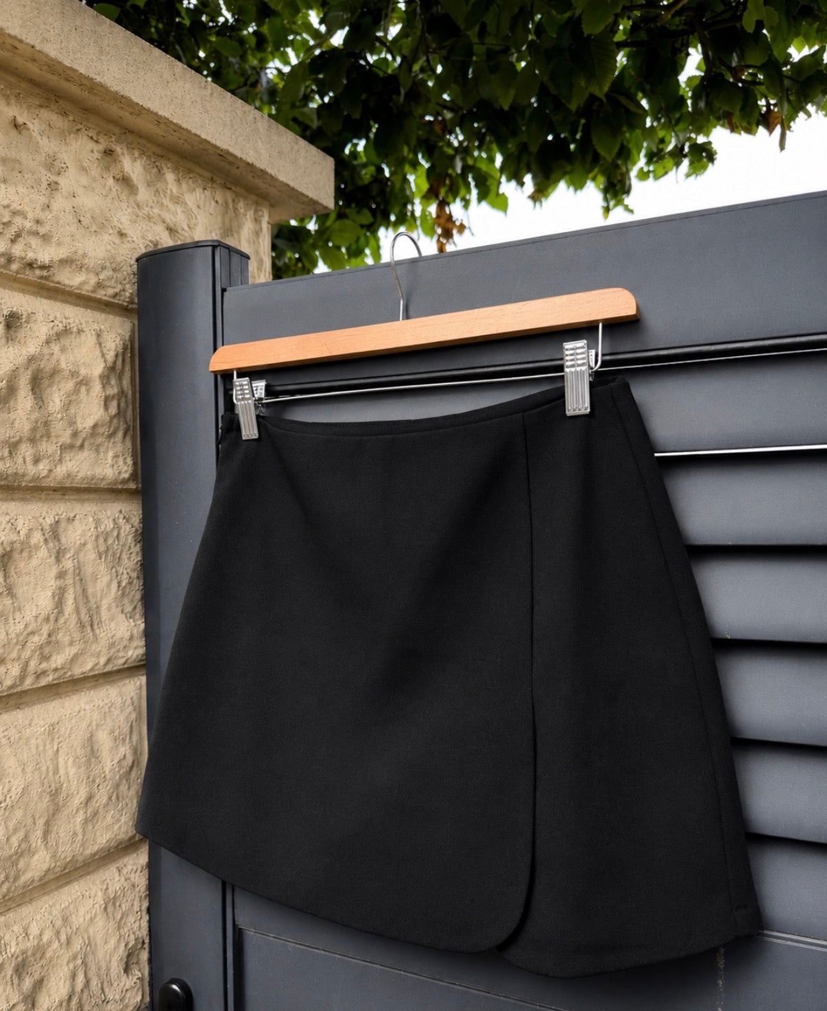 Jupe-Short Unie Noir