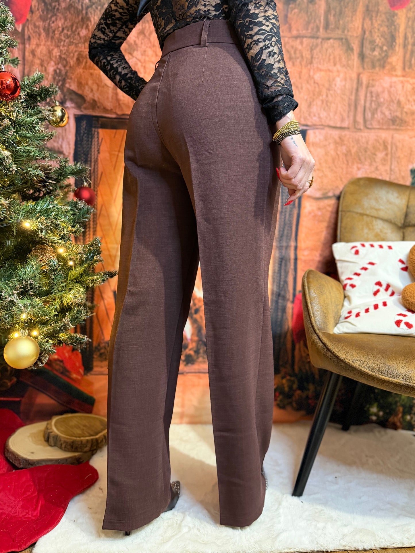 Pantalon Pince Marron