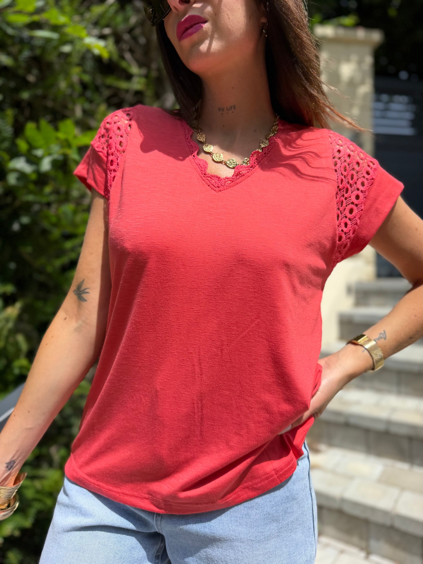 T Shirt Jamy Corail