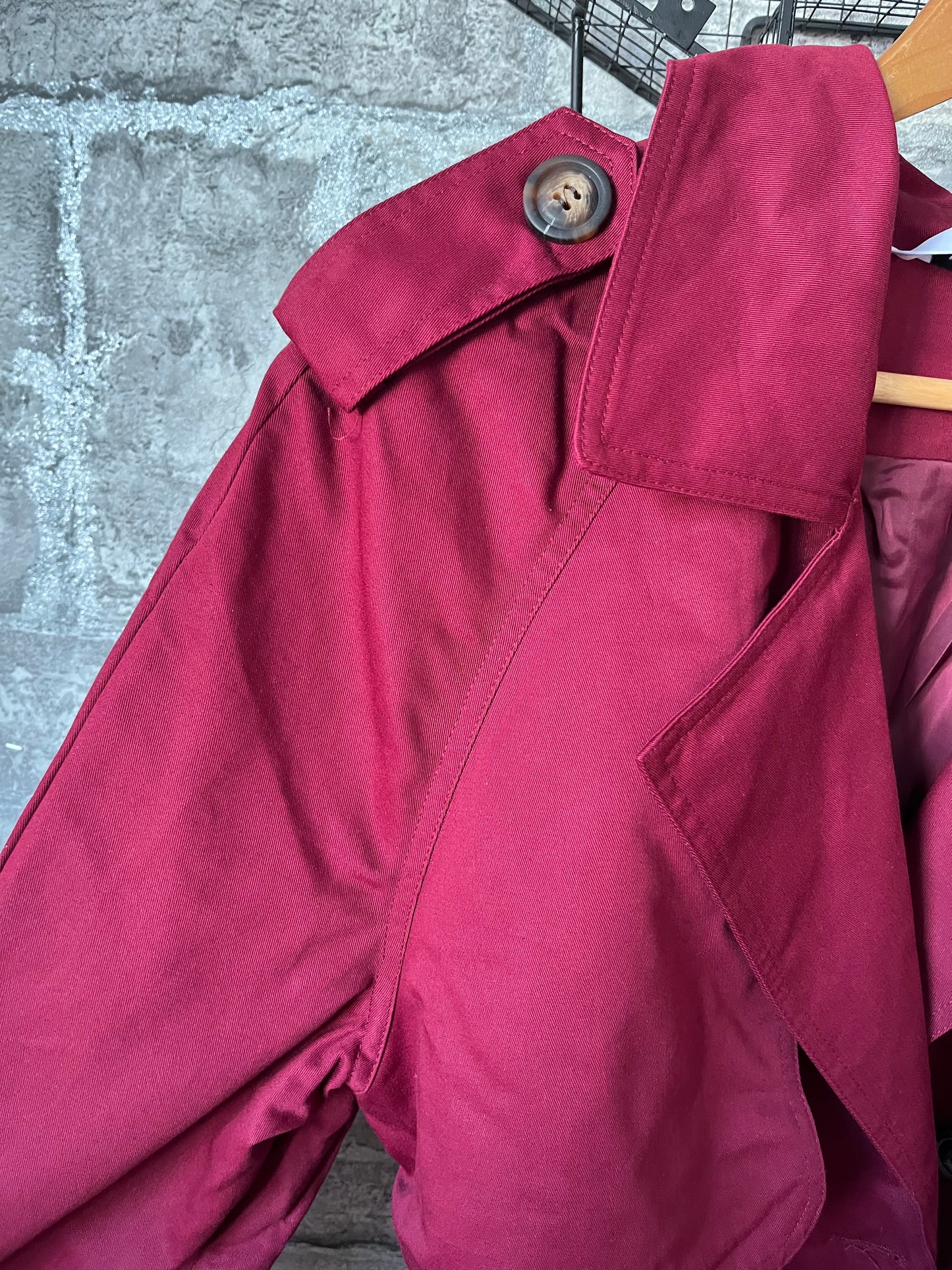 Trench Court Burgundy