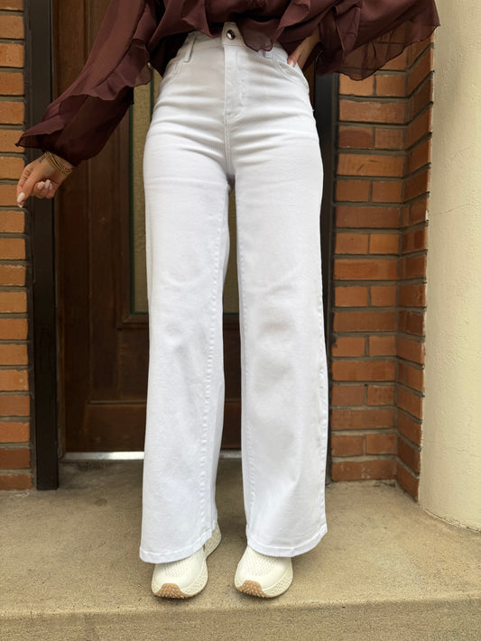 Jean's Wide Blanc