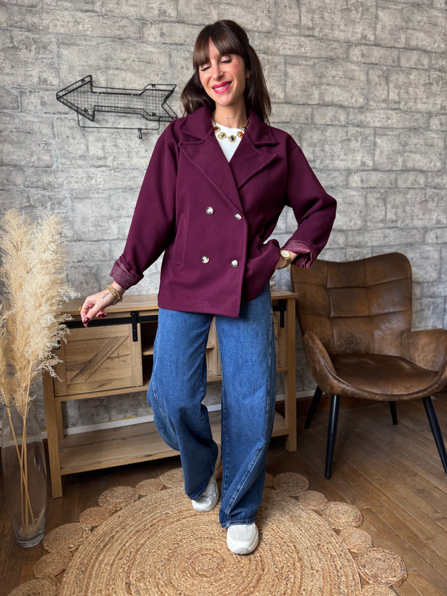 Veste Jonas Bordeaux