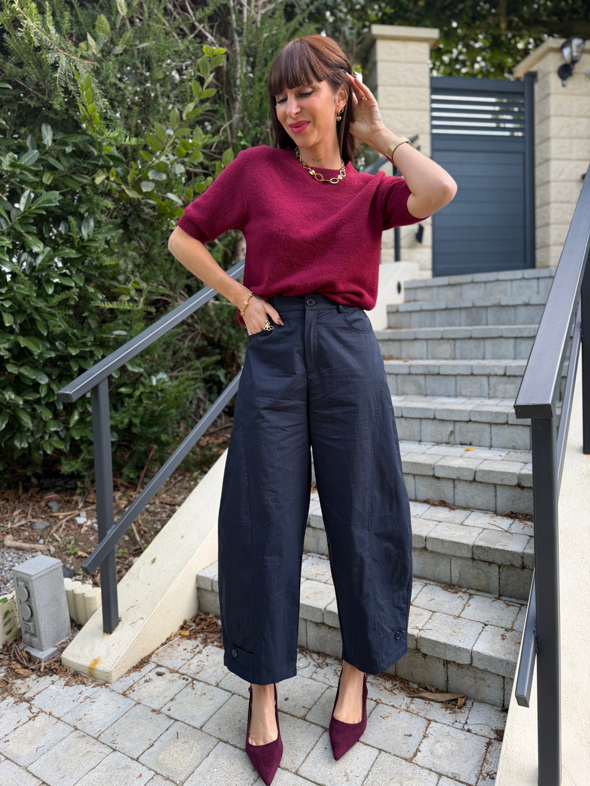 Pantalon Ballon Bleu Marine