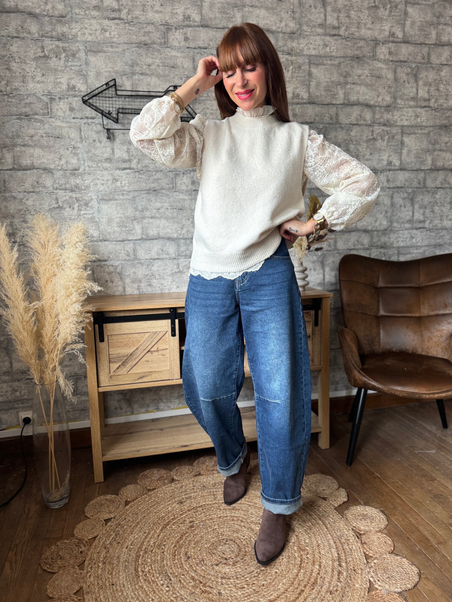 Pull Mario Ecru (2 en 1)