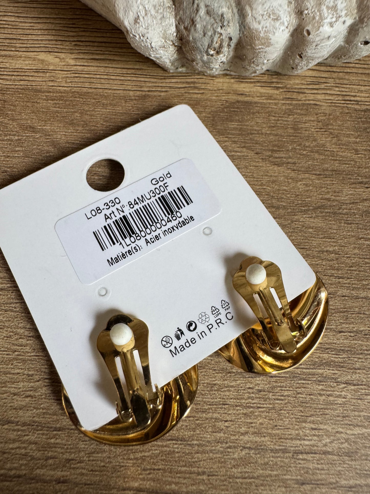 Boucle d’oreille Clip Spiral