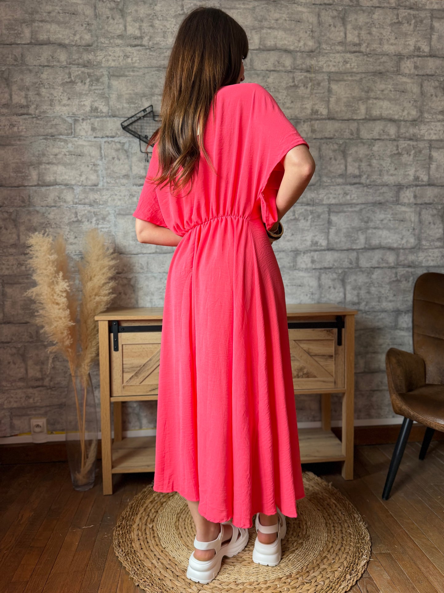 Robe Longue Coline Rose