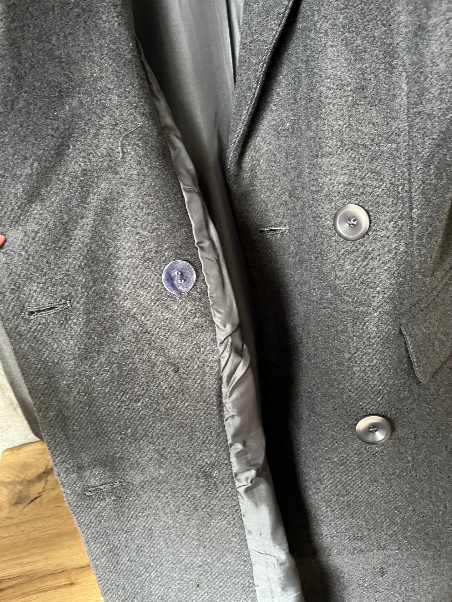 Manteau Lainage Gris Foncé