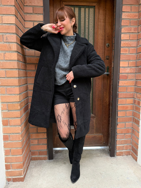 Manteau Irish Noir New