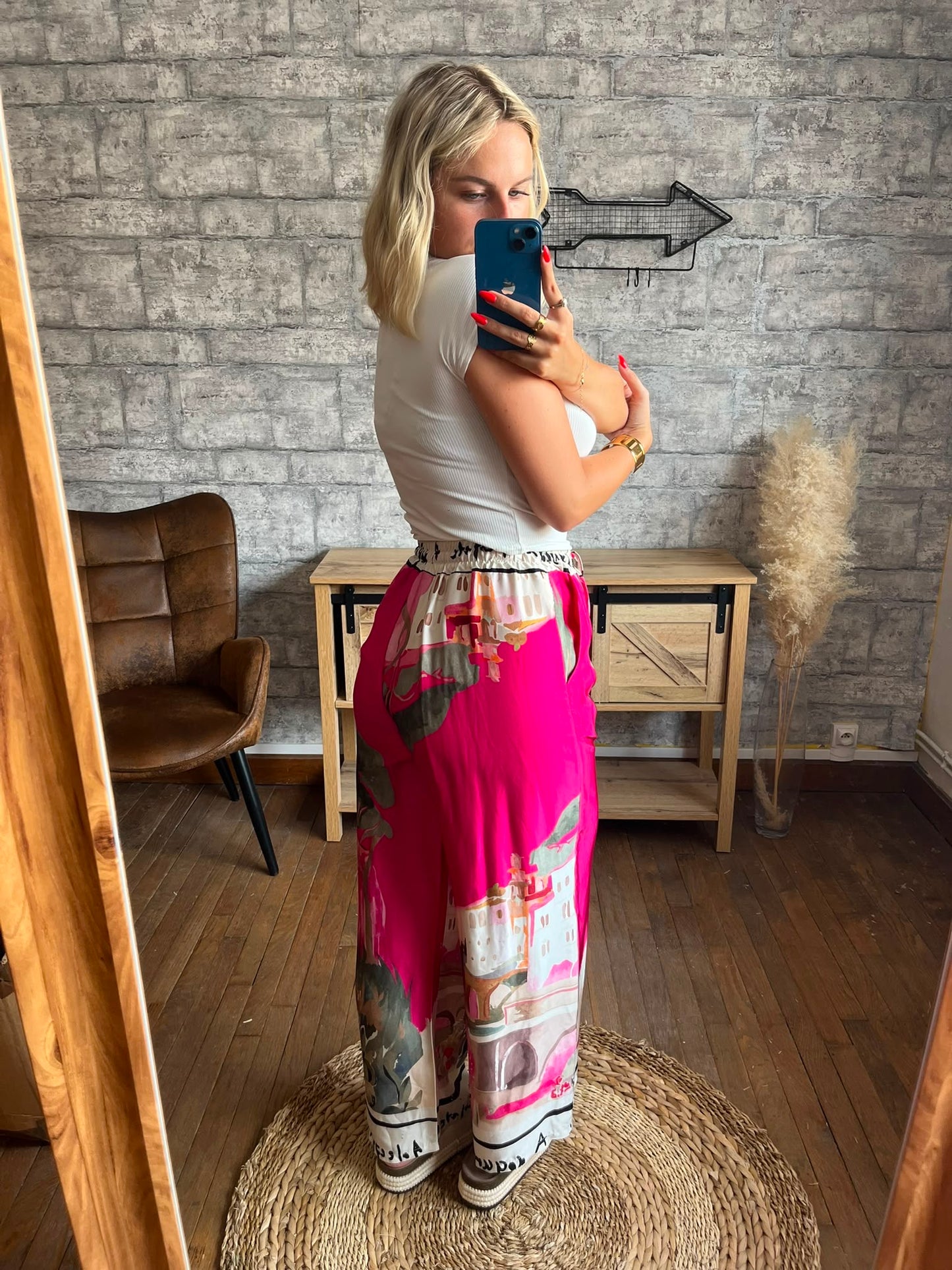 Pantalon Paysage Fuchsia