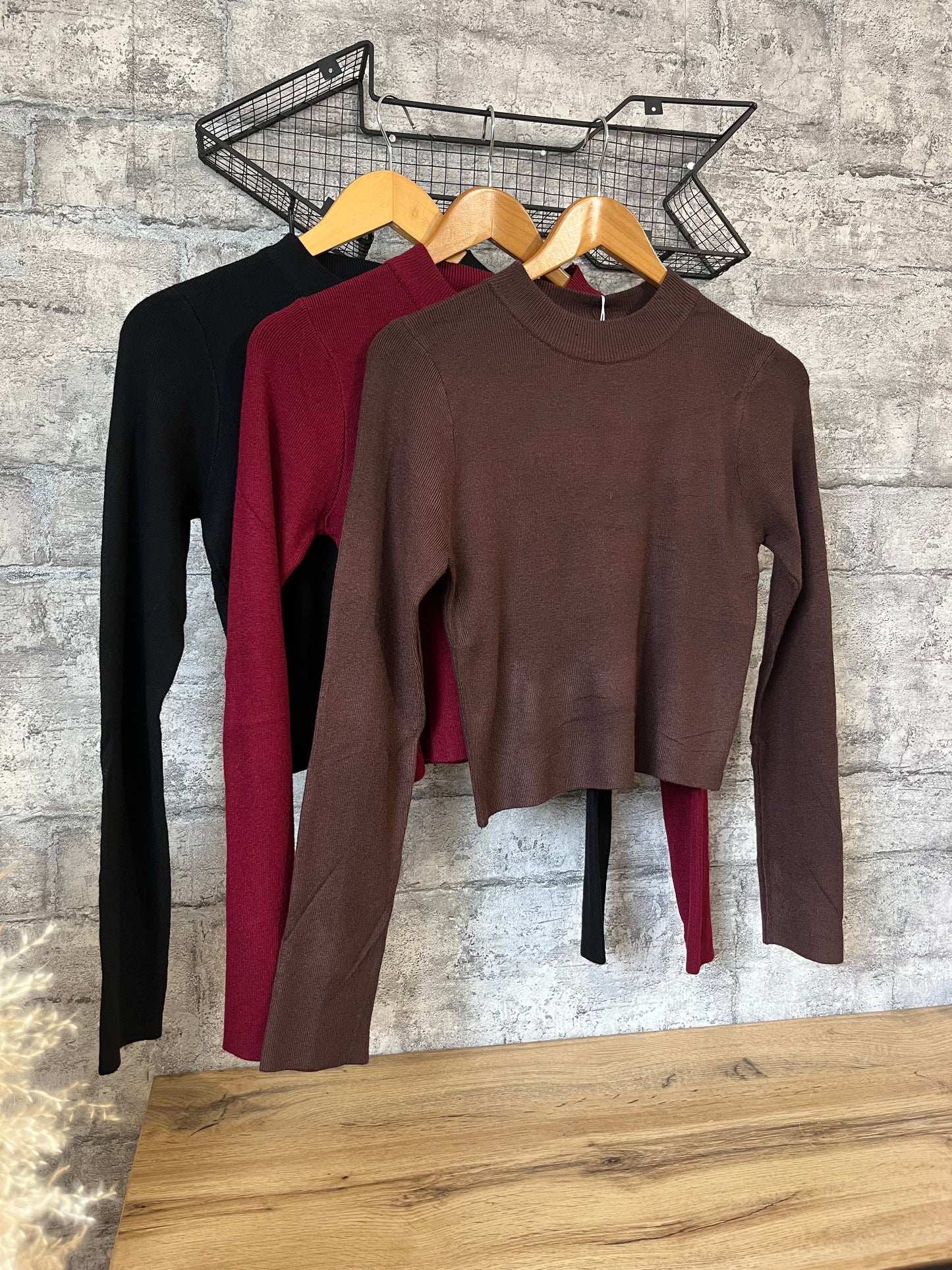 Pull Maille Col Noir