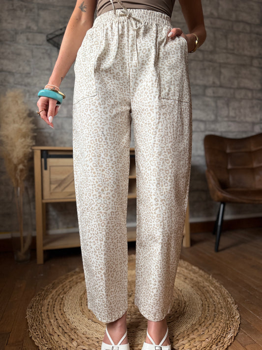 Pantalon Bali Écru