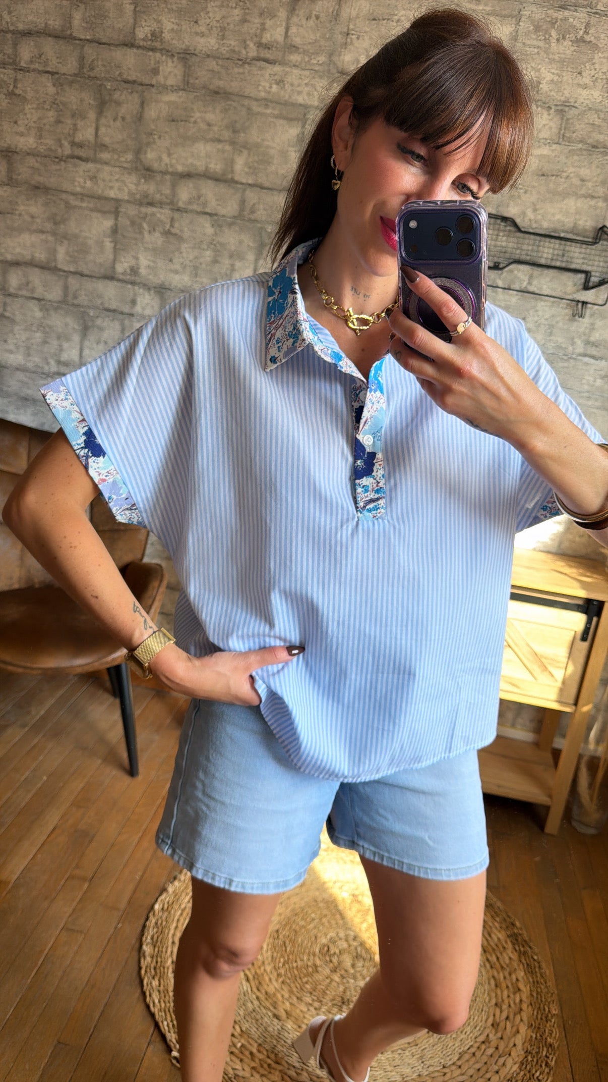Chemise Bleuet