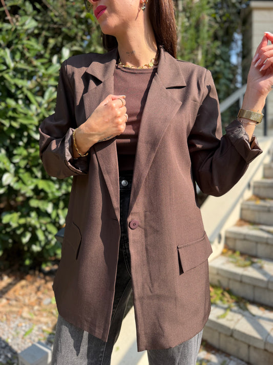Blazer Michel Chocolat
