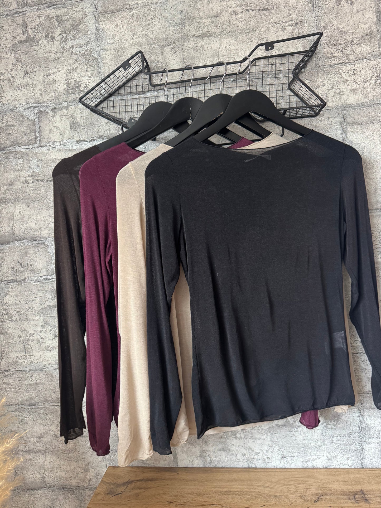 Top Manche Cachemire