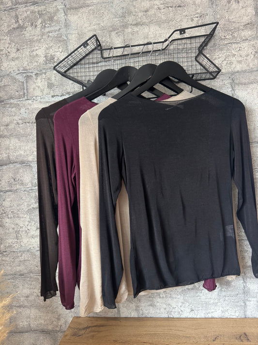 Top Manche Cachemire