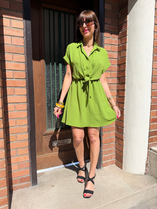 Robe Caline Pistache