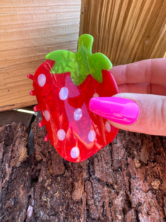 Pince cheveux Fraise