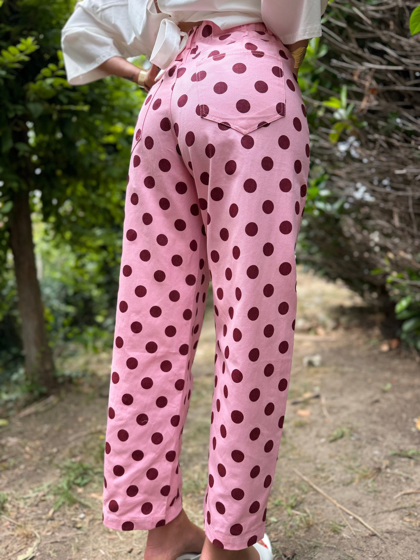 Jean’s Ballon Rose Pois