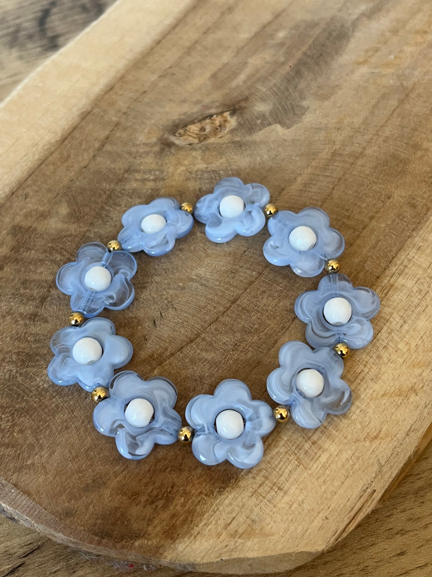 Bracelet Marguerite Bleu