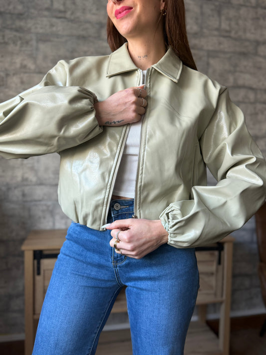 Veste Zazou Vert Sauge