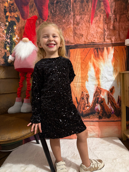Robe Sequin dos Noeud ENFANT