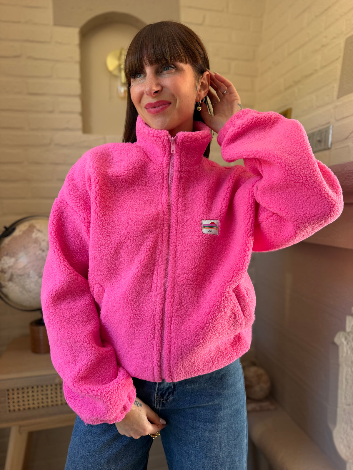 Veste Teddy Rose