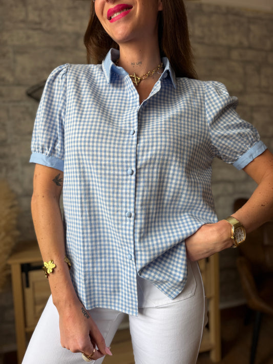 Chemise Vichy Bleu