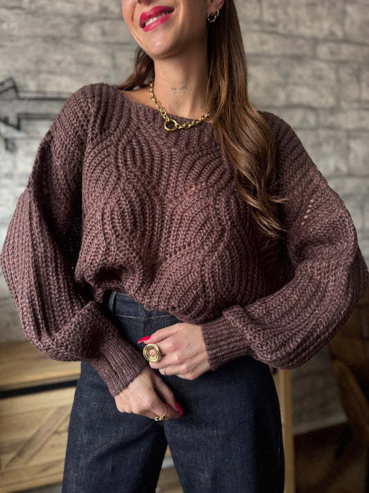 Pull Pilou Chocolat