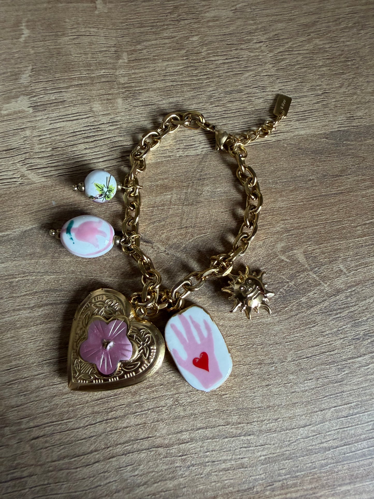 Bracelet Breloques rose