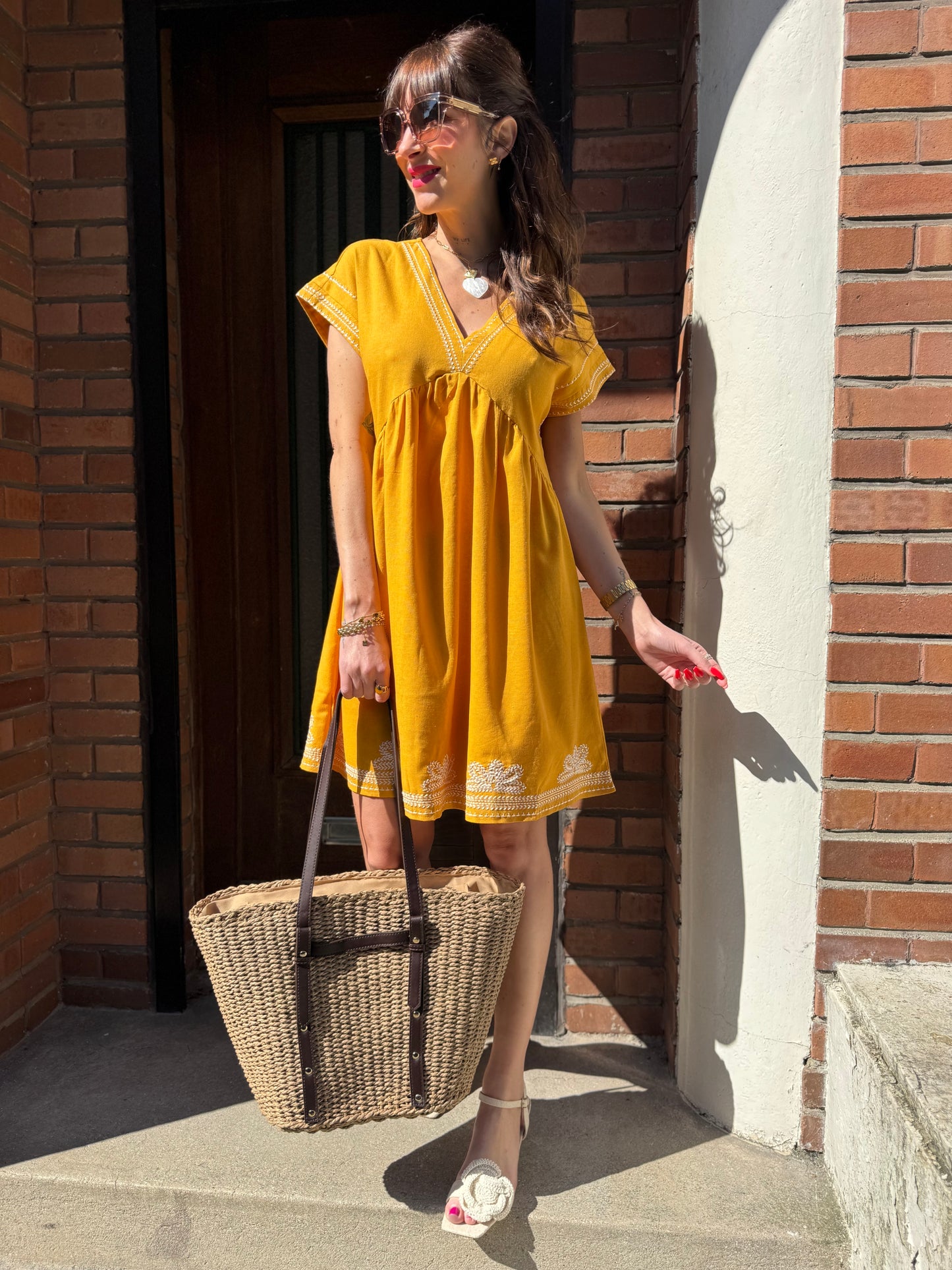 Robe Zoé Moutarde