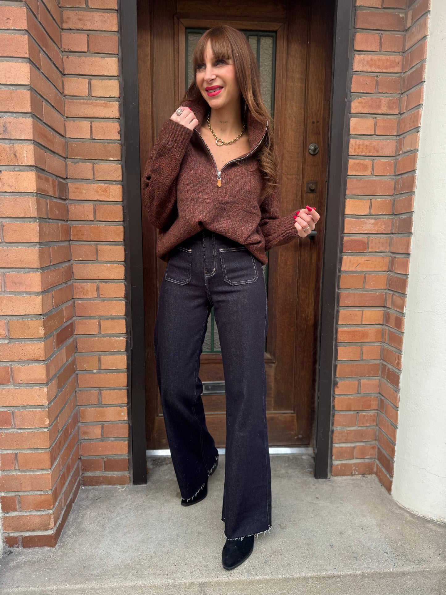 Pull Camionneur Rouille