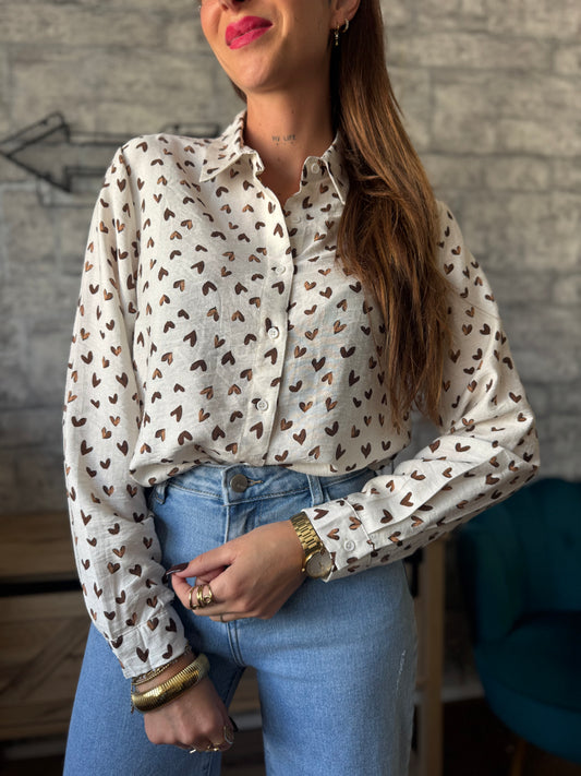 Chemise Cœur choco