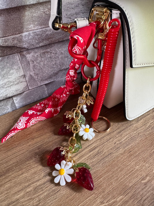 Porte clés Fraise