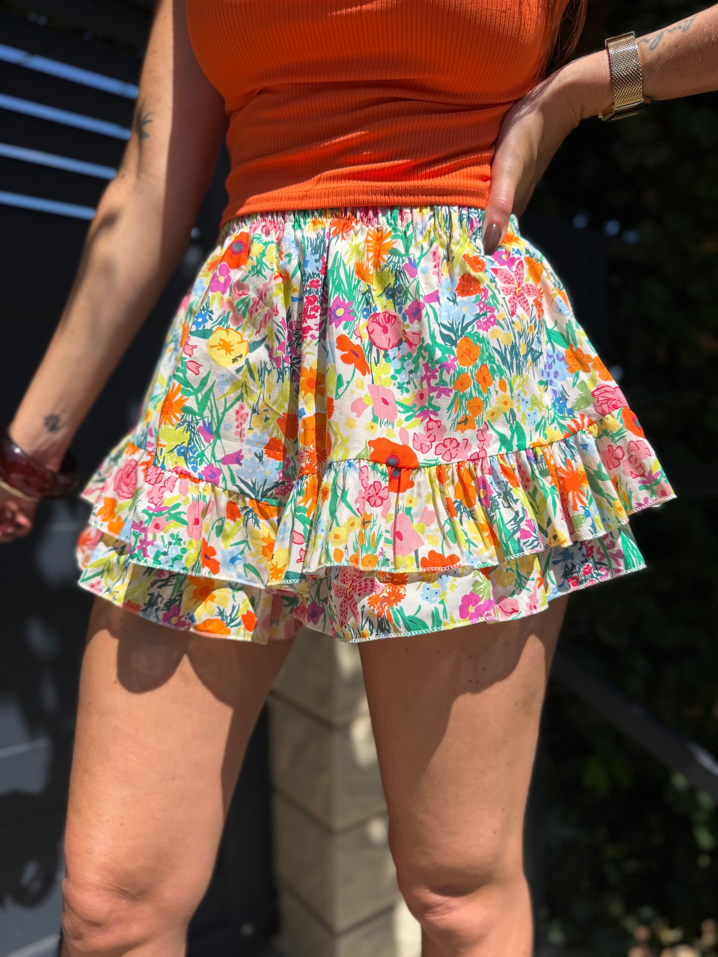 Jupe-Short Mia Orange