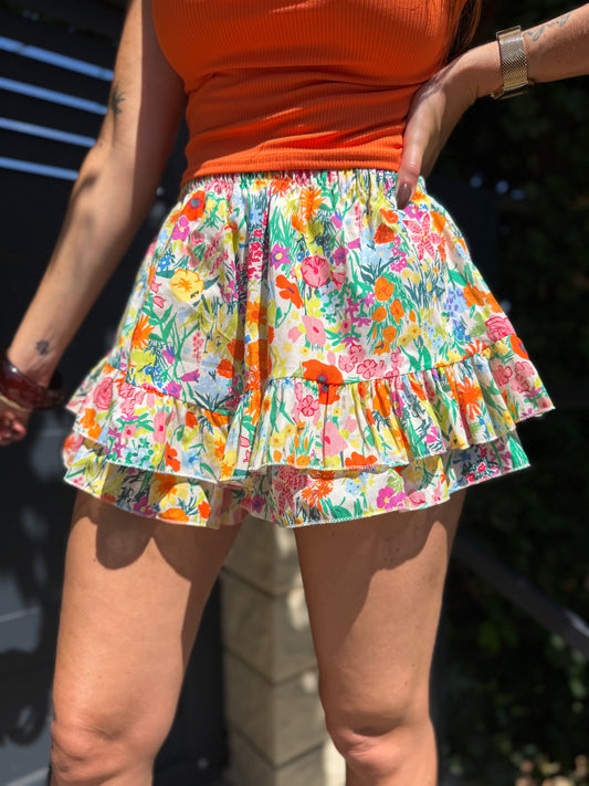Jupe-Short Mia Orange