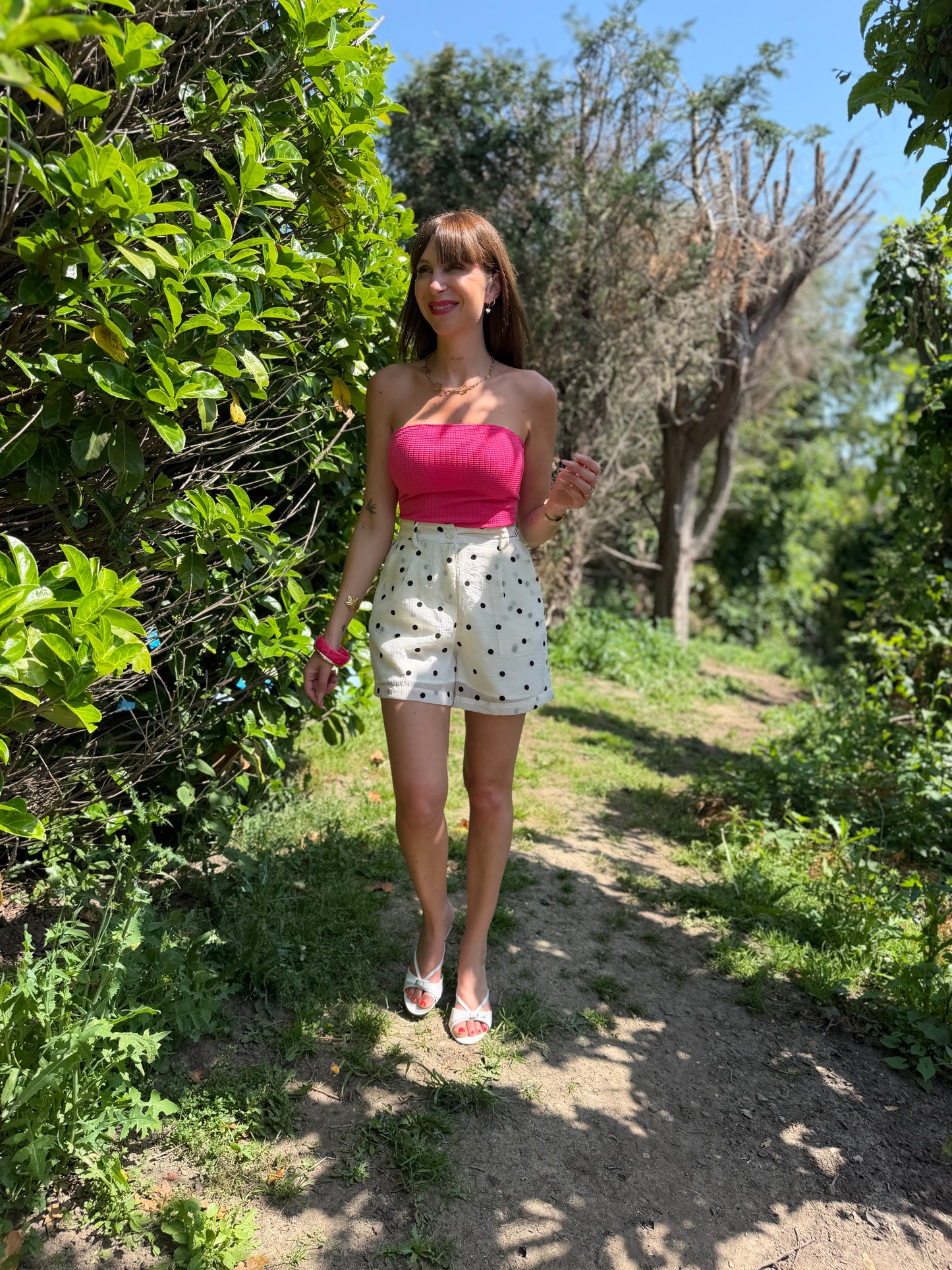 Short Pois Écru