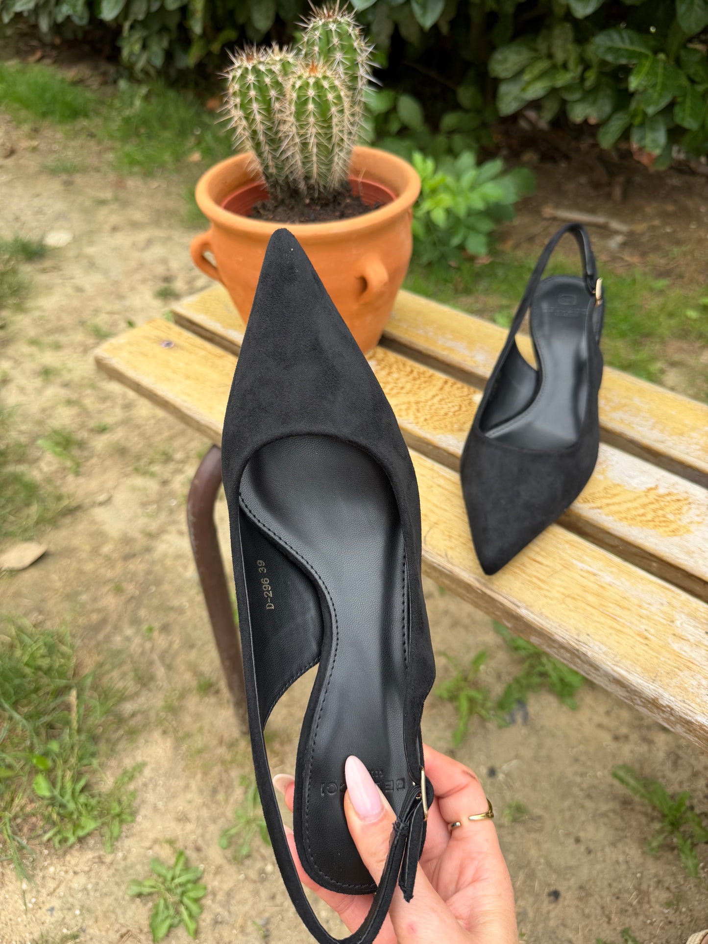 Escarpin Slingback Noir