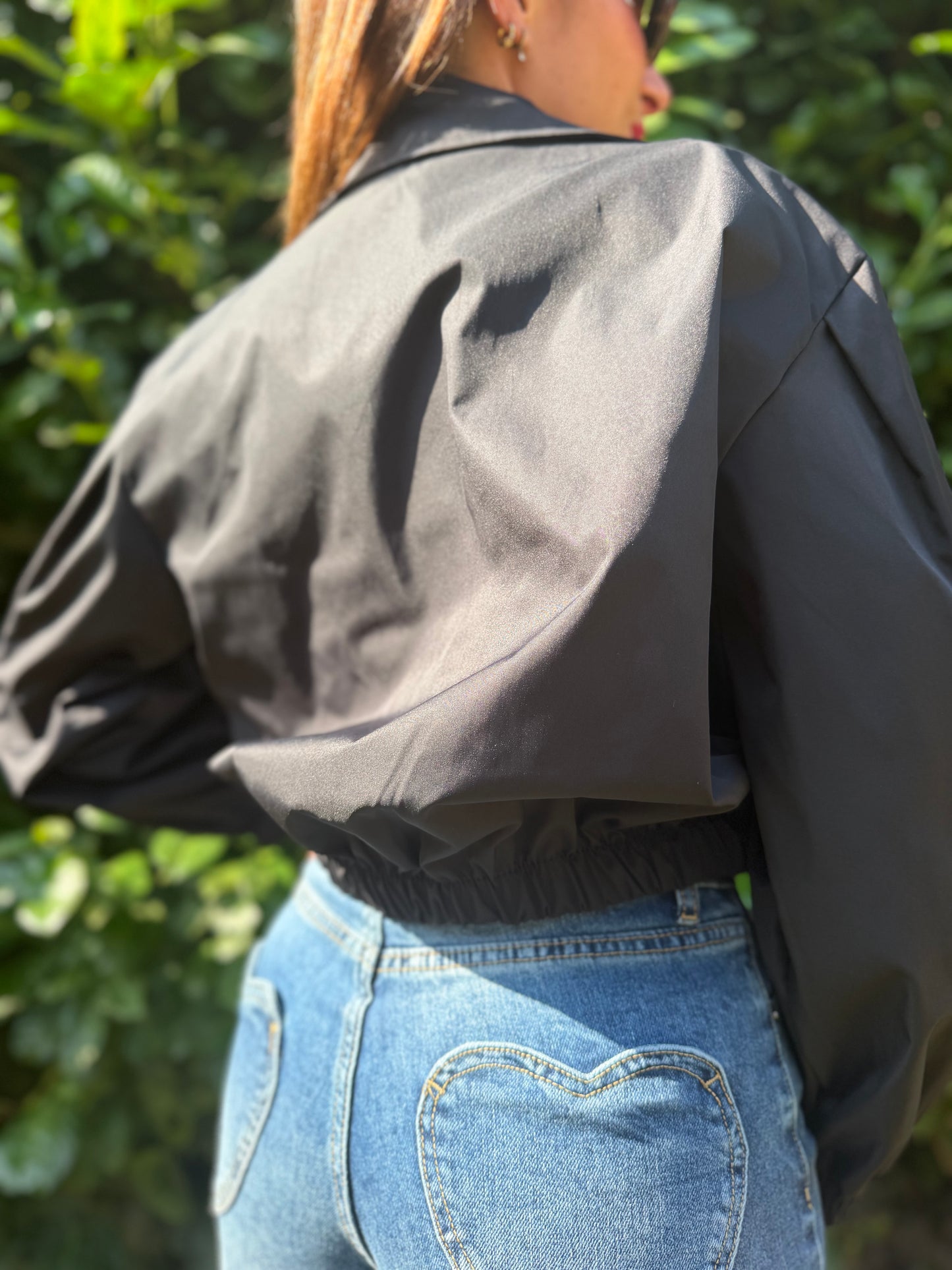 Veste Trench Court Noir