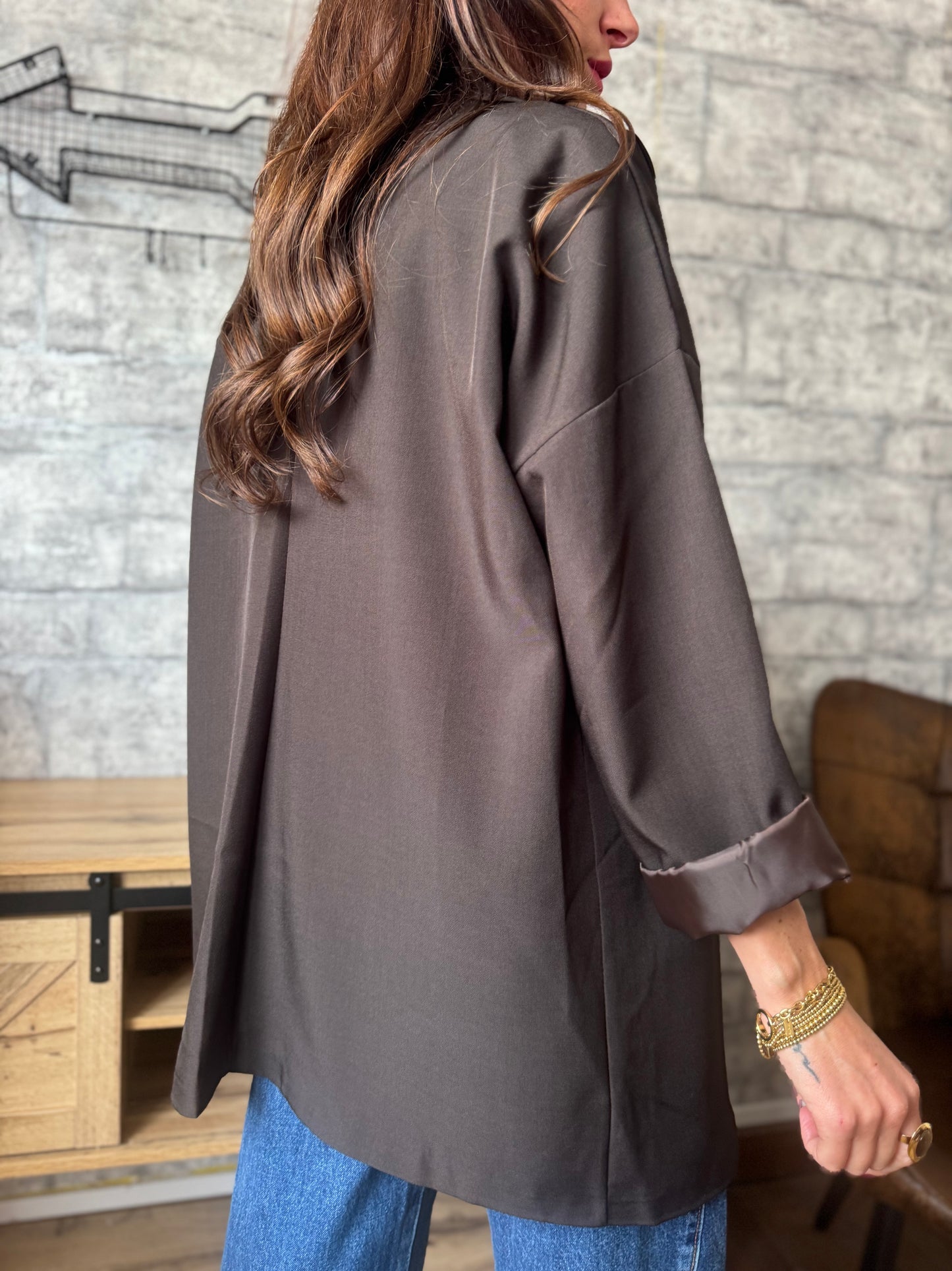 Veste Oversize Marron